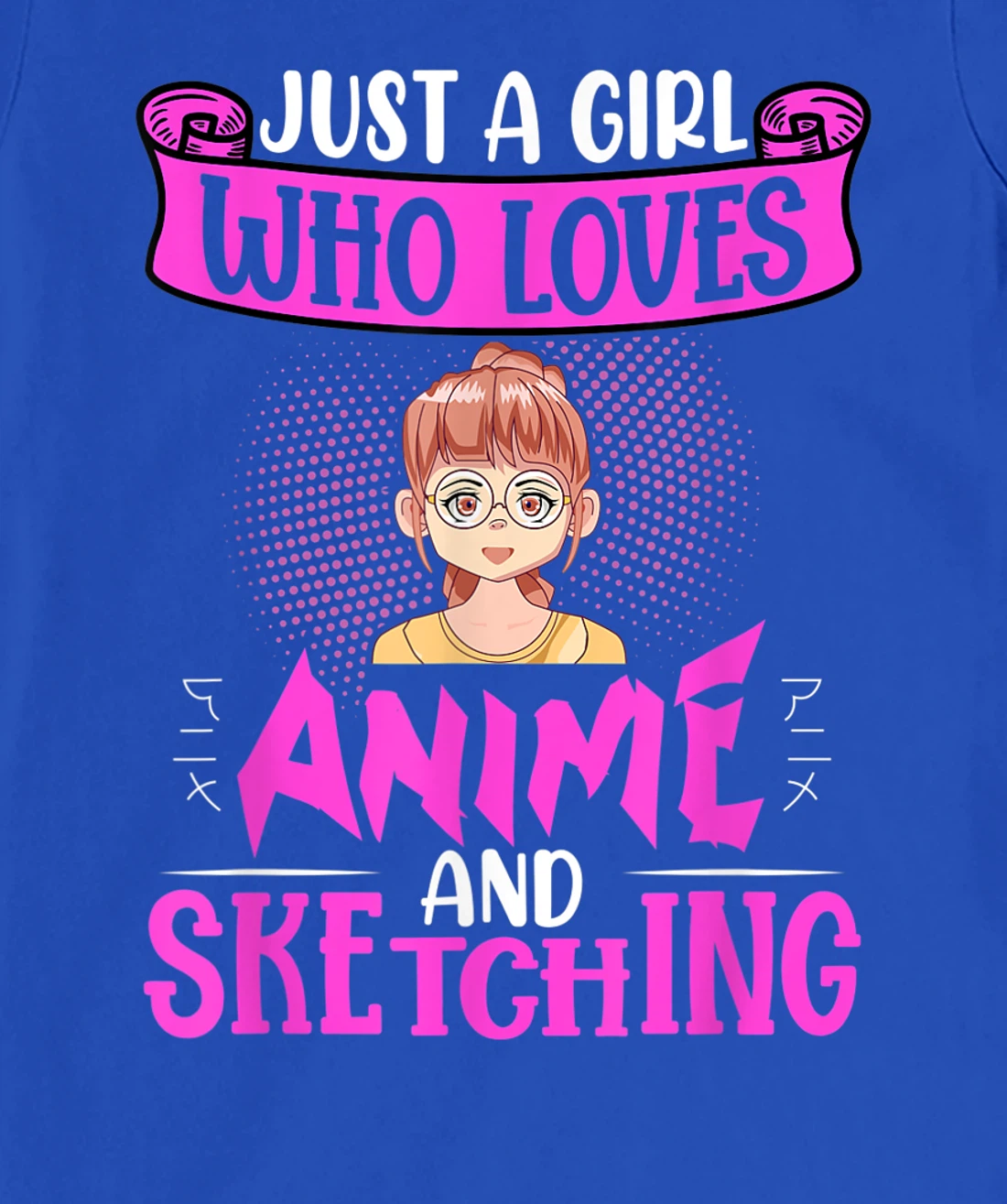 Japanese girly nerd manga anime Waifu girl cosplay T-Shirt, Women T-Shirt