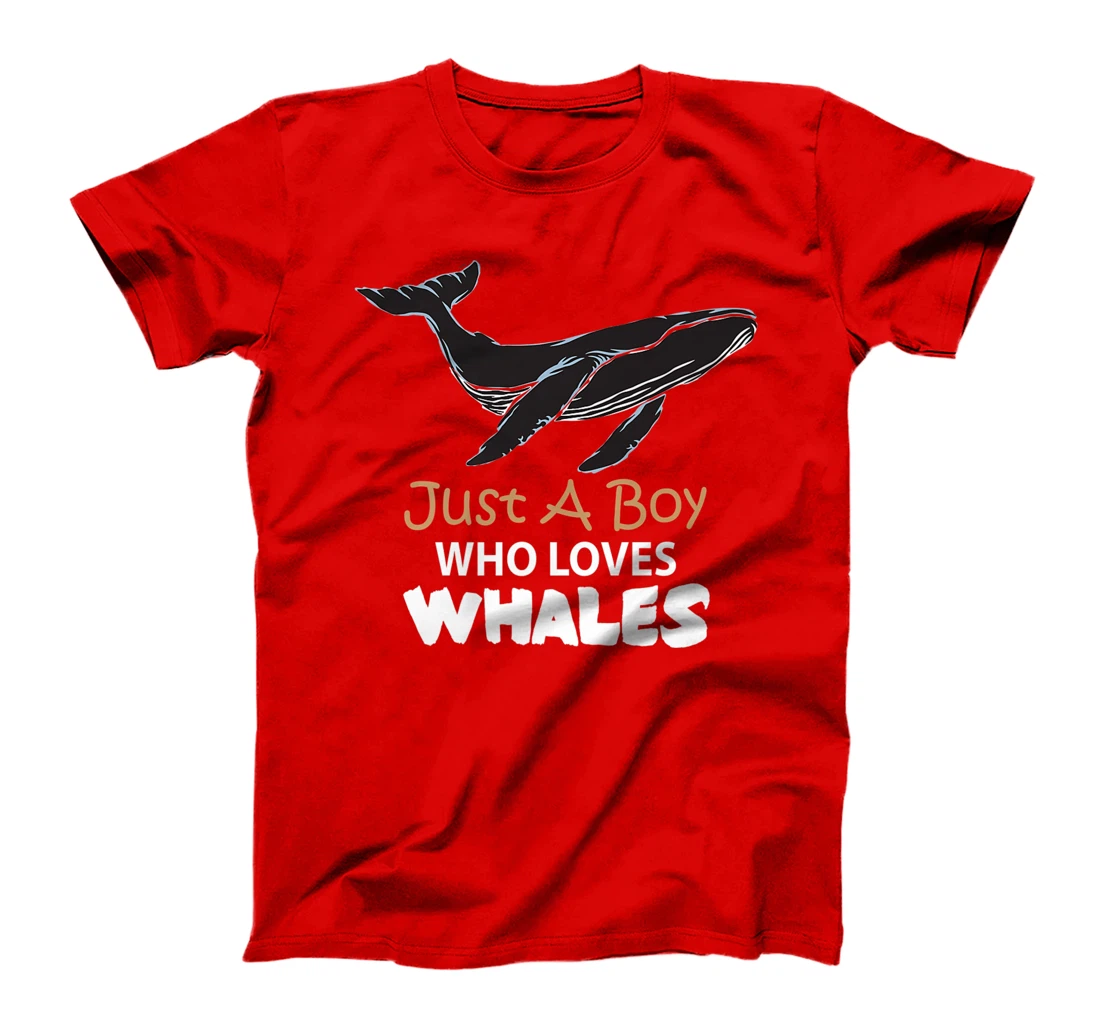 Just a Boy Who Loves Whales Tee Lovers T-Shirt, Women T-Shirt