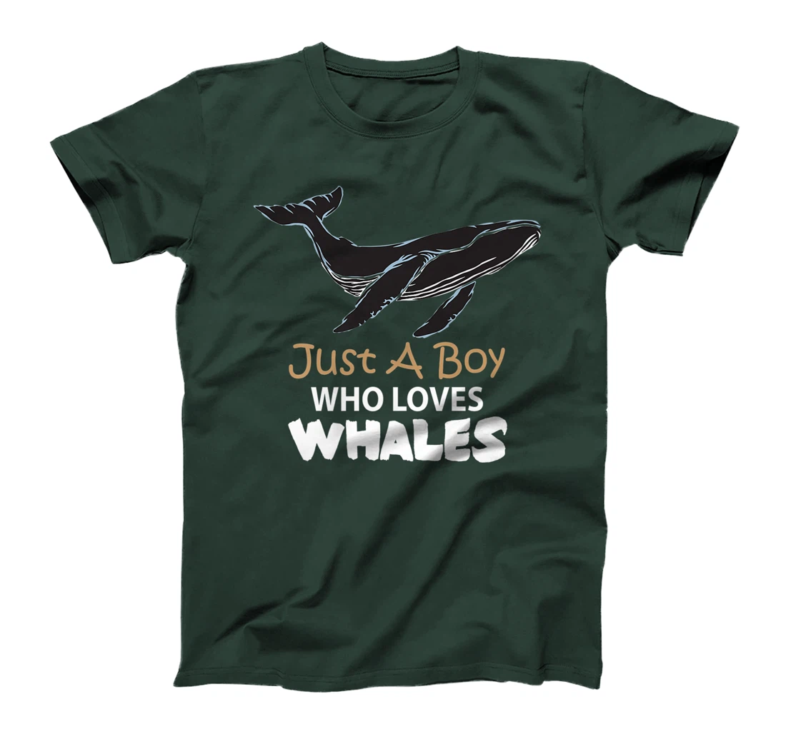 Just a Boy Who Loves Whales Tee Lovers T-Shirt, Women T-Shirt