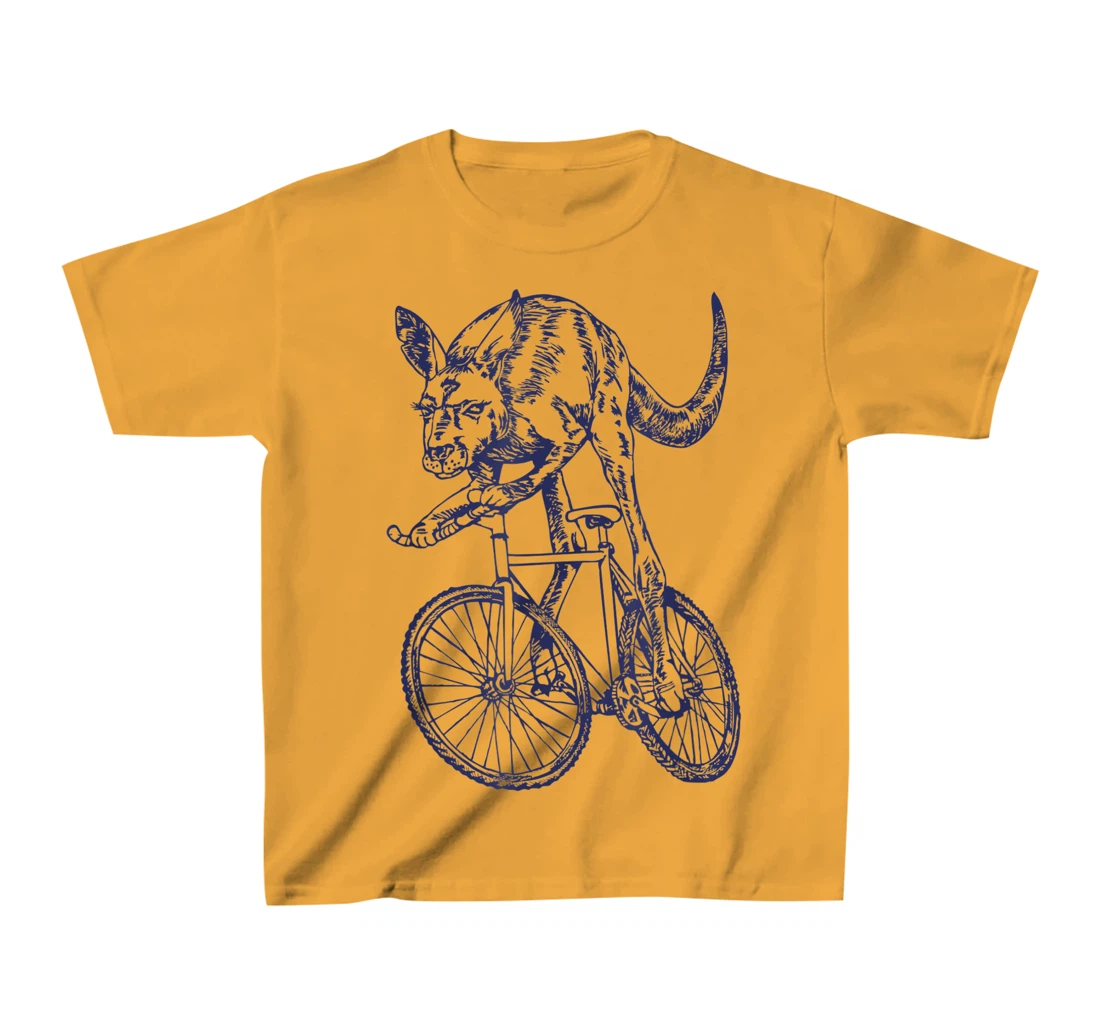 Womens SEEMBO Kangaroo Cycling Bicycle Cyclist Bicycling Bike Biker T-Shirt, Kid T-Shirt and Women T-Shirt