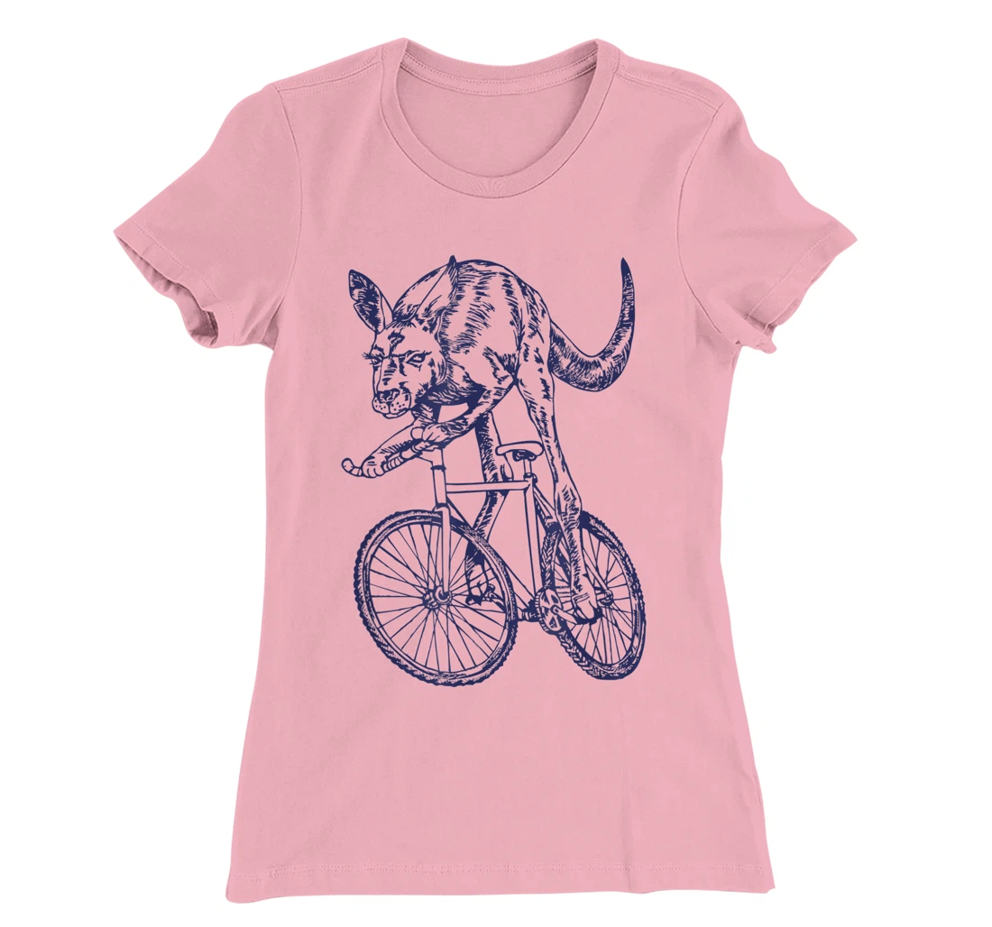 Womens SEEMBO Kangaroo Cycling Bicycle Cyclist Bicycling Bike Biker T-Shirt, Kid T-Shirt and Women T-Shirt