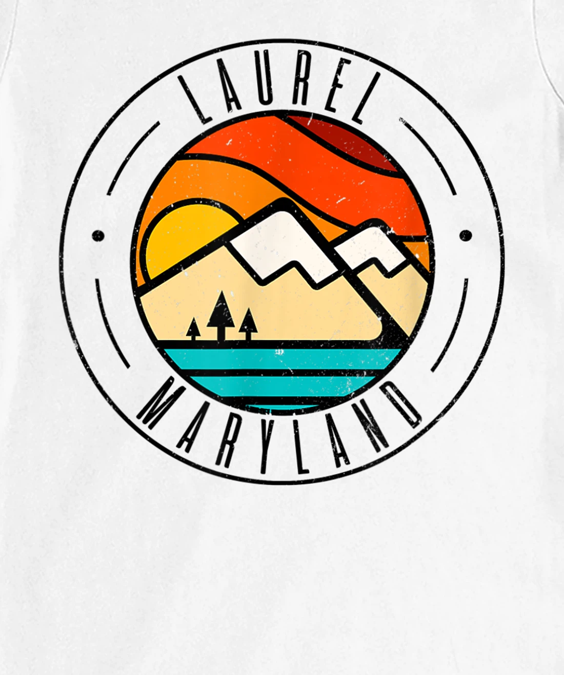 Minimalist Outdoors Laurel Maryland MD T-Shirt, Women T-Shirt