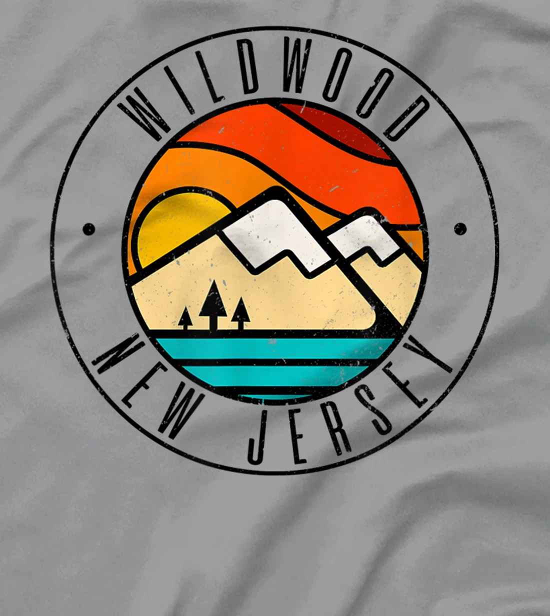 Minimalist Outdoors Wildwood New Jersey NJ T-Shirt, Women T-Shirt