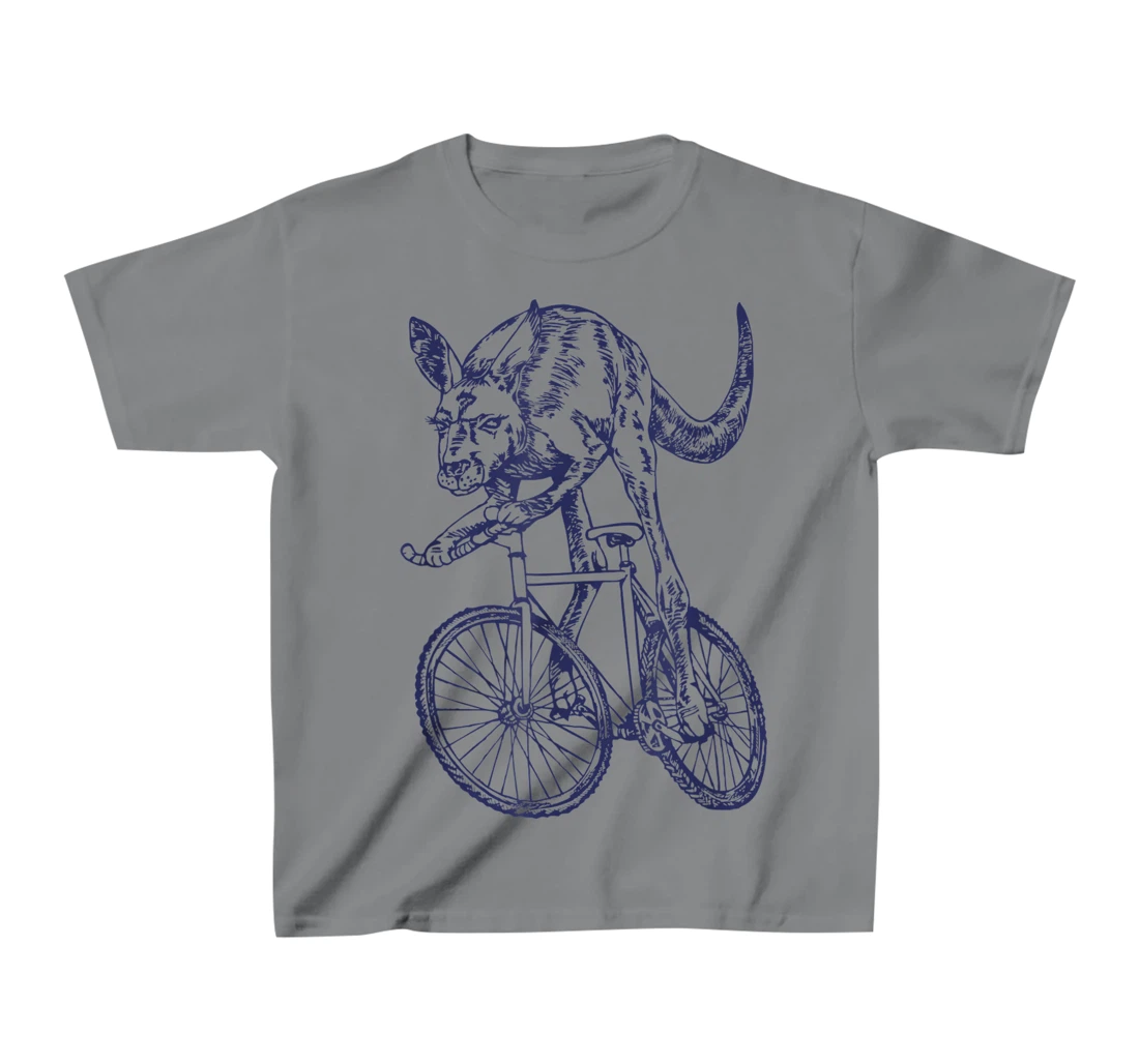 Womens SEEMBO Kangaroo Cycling Bicycle Cyclist Bicycling Bike Biker T-Shirt, Kid T-Shirt and Women T-Shirt