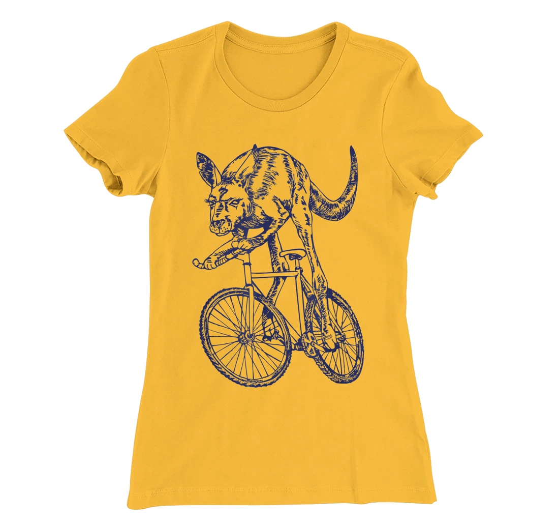 Womens SEEMBO Kangaroo Cycling Bicycle Cyclist Bicycling Bike Biker T-Shirt, Kid T-Shirt and Women T-Shirt