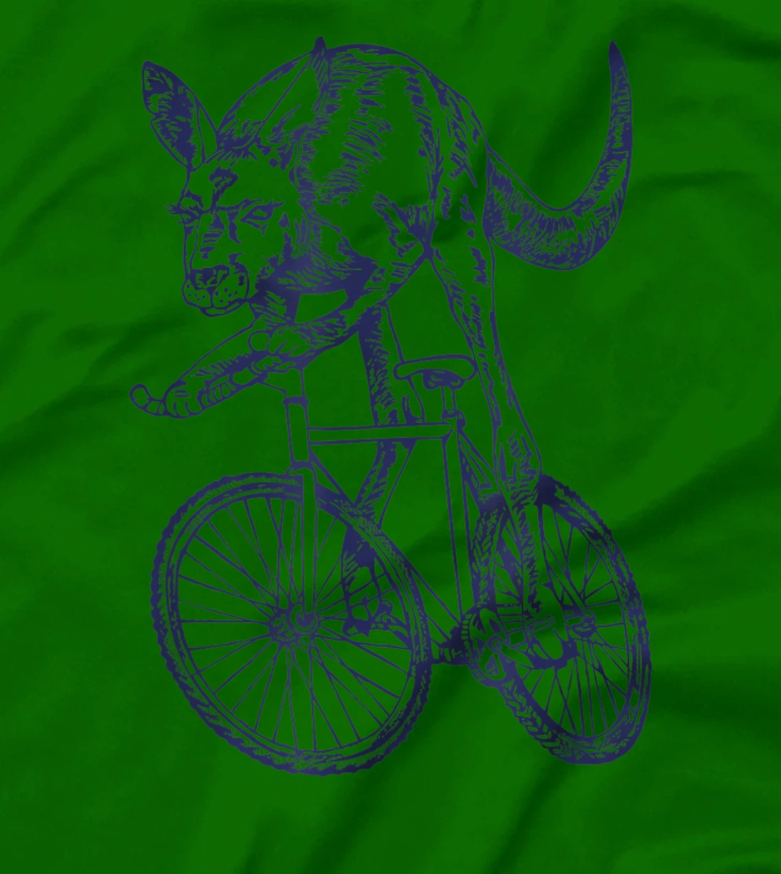 Womens SEEMBO Kangaroo Cycling Bicycle Cyclist Bicycling Bike Biker T-Shirt, Kid T-Shirt and Women T-Shirt