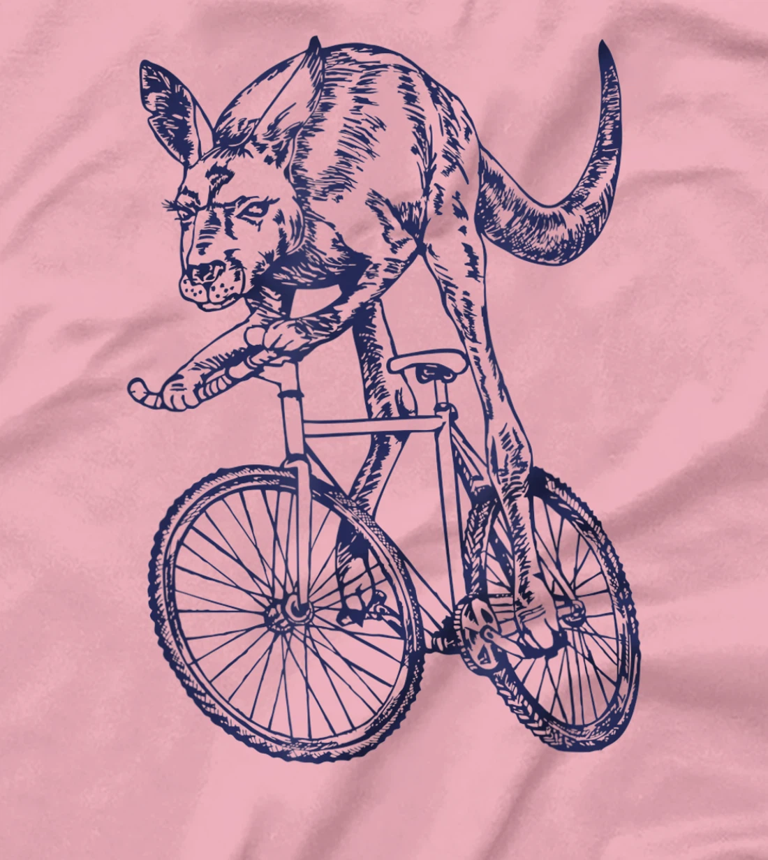 Womens SEEMBO Kangaroo Cycling Bicycle Cyclist Bicycling Bike Biker T-Shirt, Kid T-Shirt and Women T-Shirt