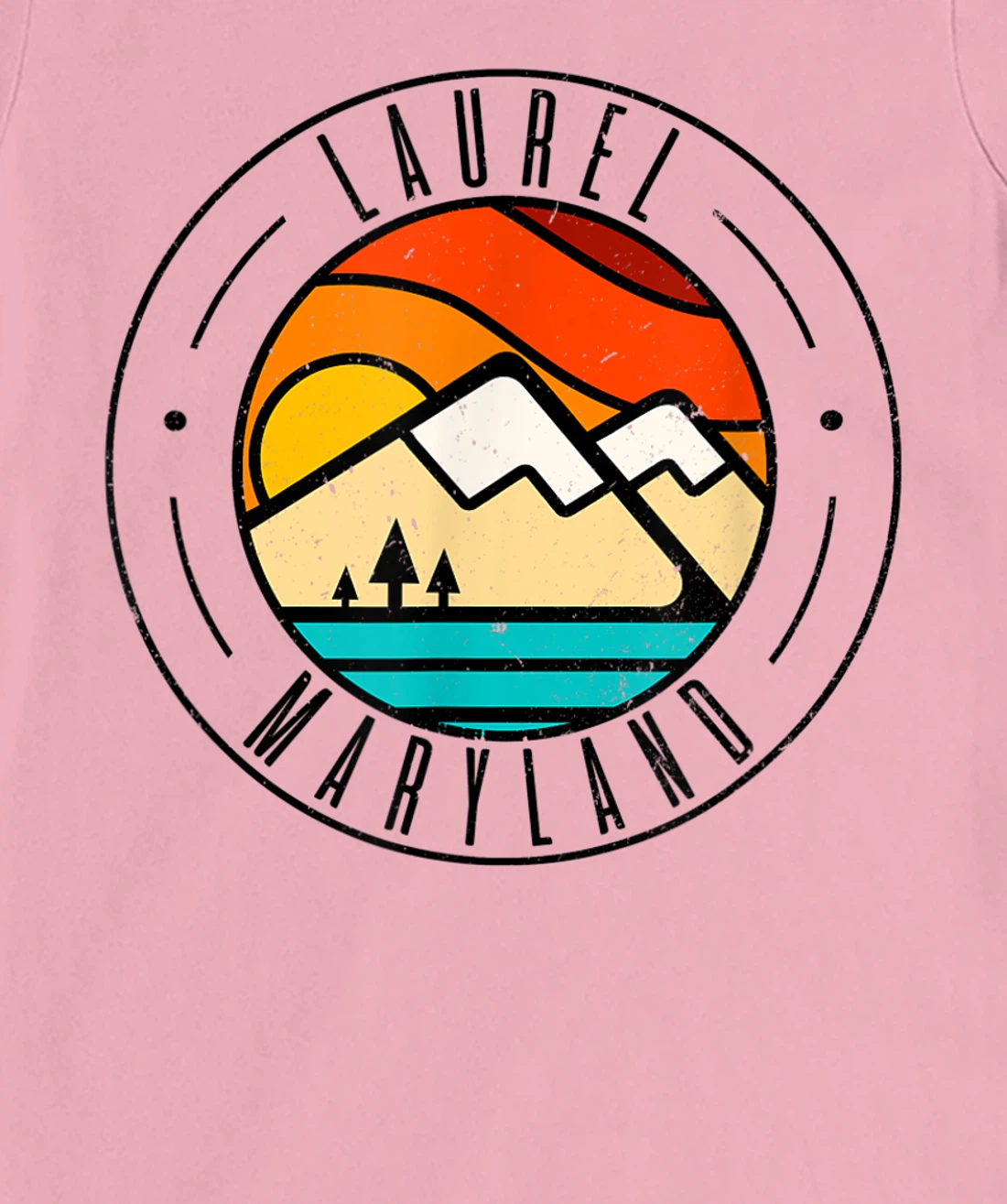 Minimalist Outdoors Laurel Maryland MD T-Shirt, Women T-Shirt