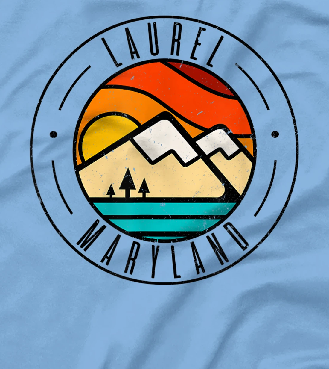 Minimalist Outdoors Laurel Maryland MD T-Shirt, Women T-Shirt