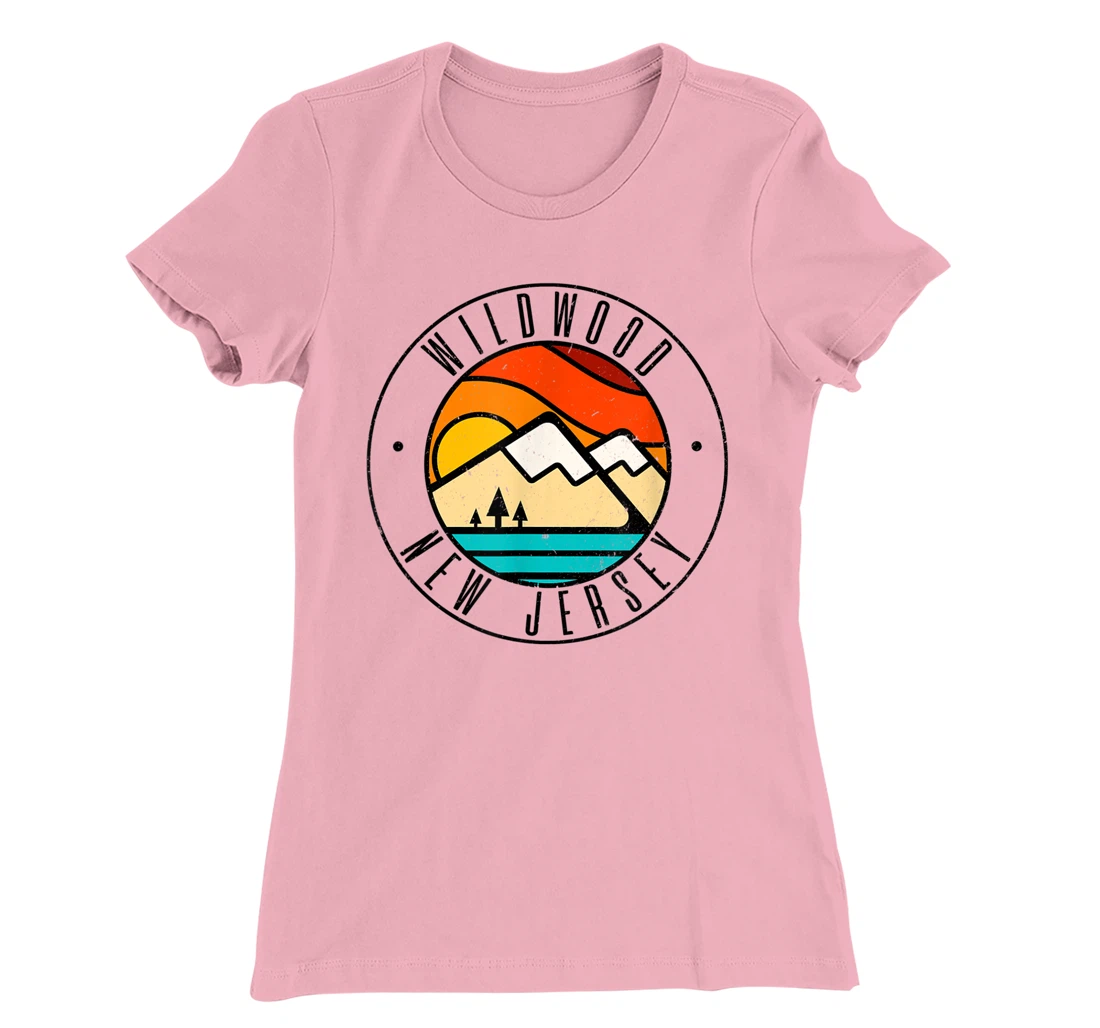 Minimalist Outdoors Wildwood New Jersey NJ T-Shirt, Women T-Shirt