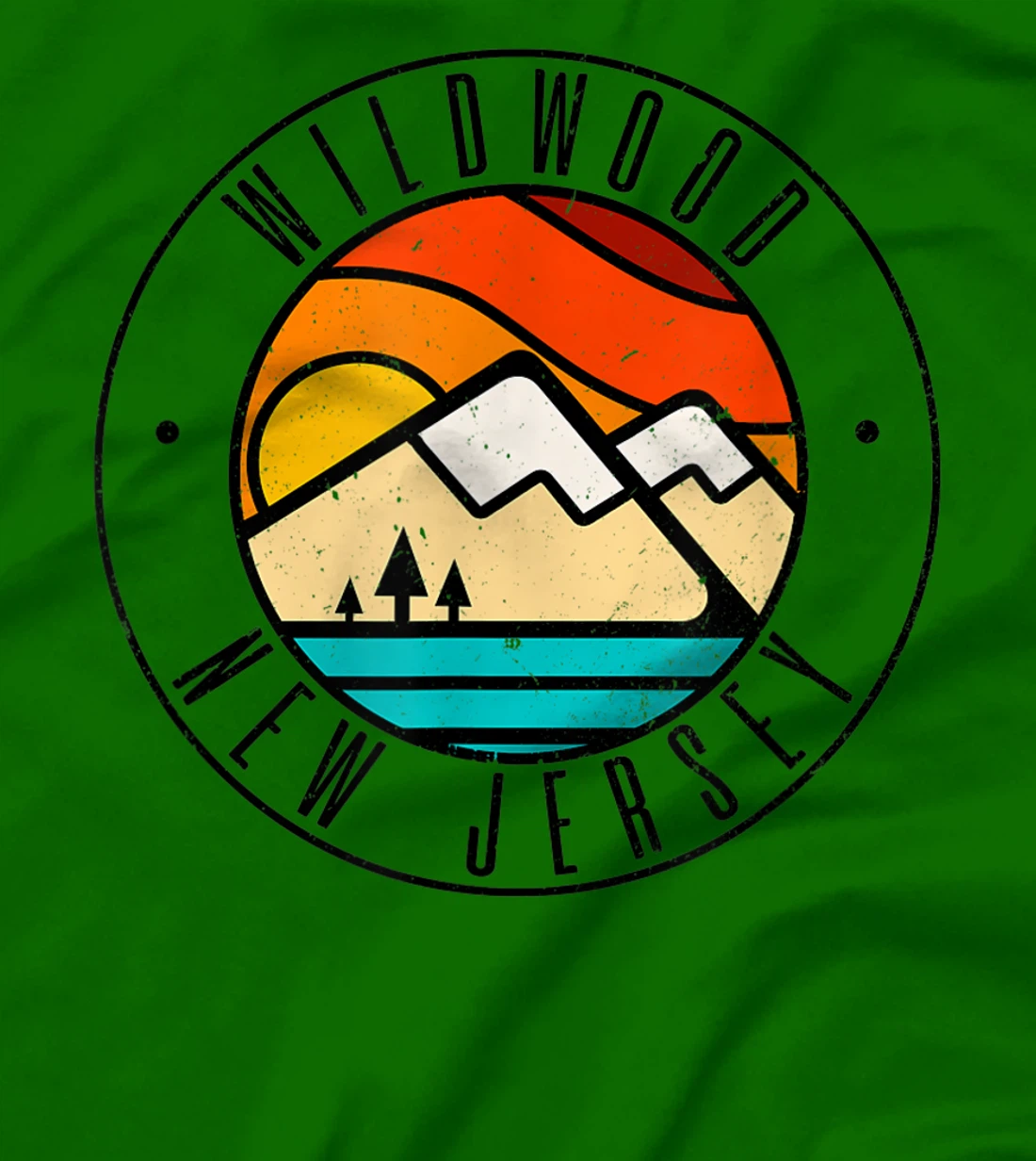 Minimalist Outdoors Wildwood New Jersey NJ T-Shirt, Women T-Shirt