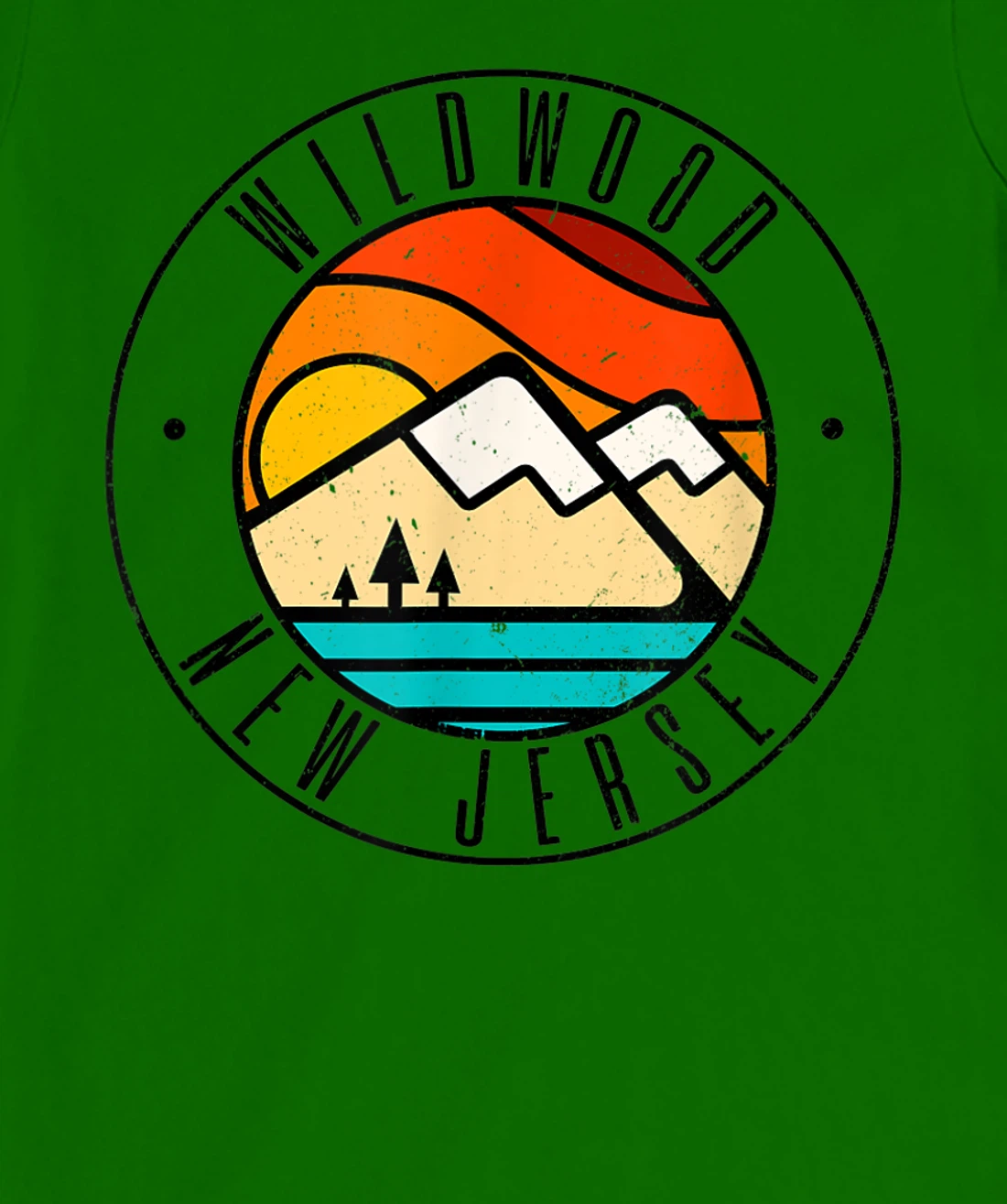 Minimalist Outdoors Wildwood New Jersey NJ T-Shirt, Women T-Shirt