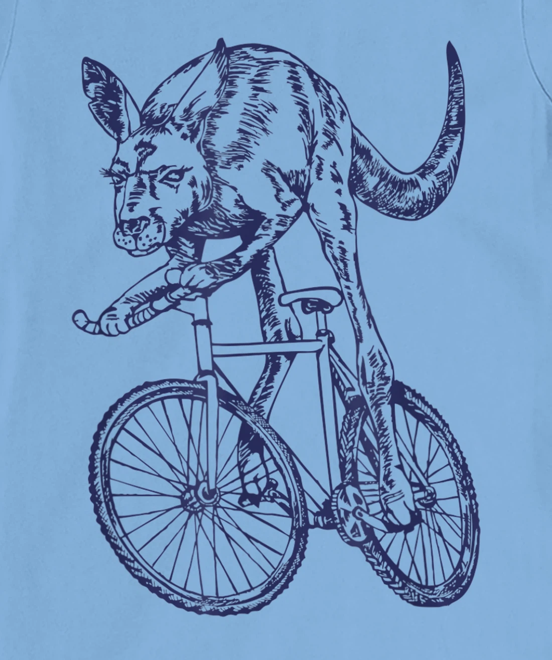 Womens SEEMBO Kangaroo Cycling Bicycle Cyclist Bicycling Bike Biker T-Shirt, Kid T-Shirt and Women T-Shirt