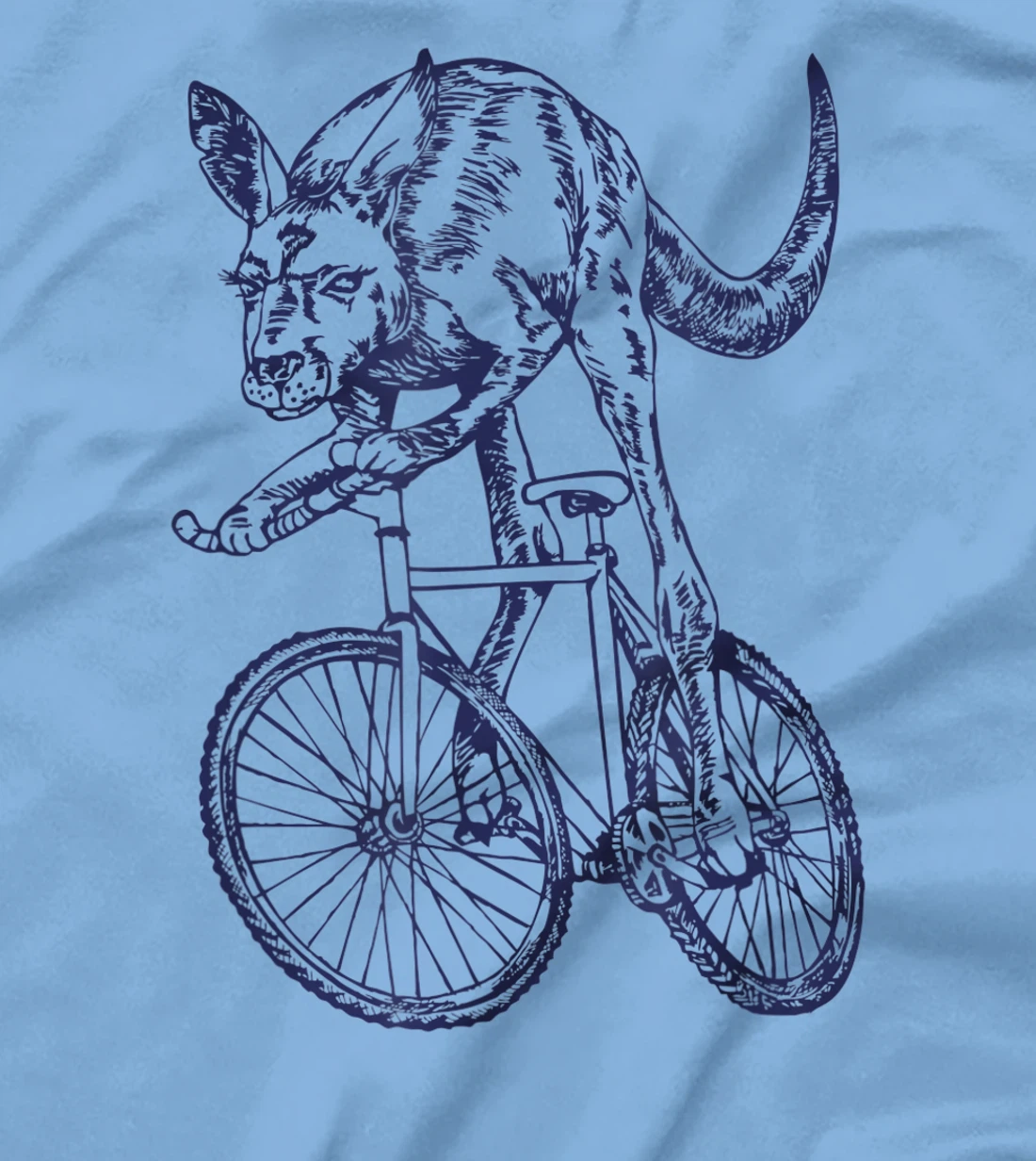Womens SEEMBO Kangaroo Cycling Bicycle Cyclist Bicycling Bike Biker T-Shirt, Kid T-Shirt and Women T-Shirt