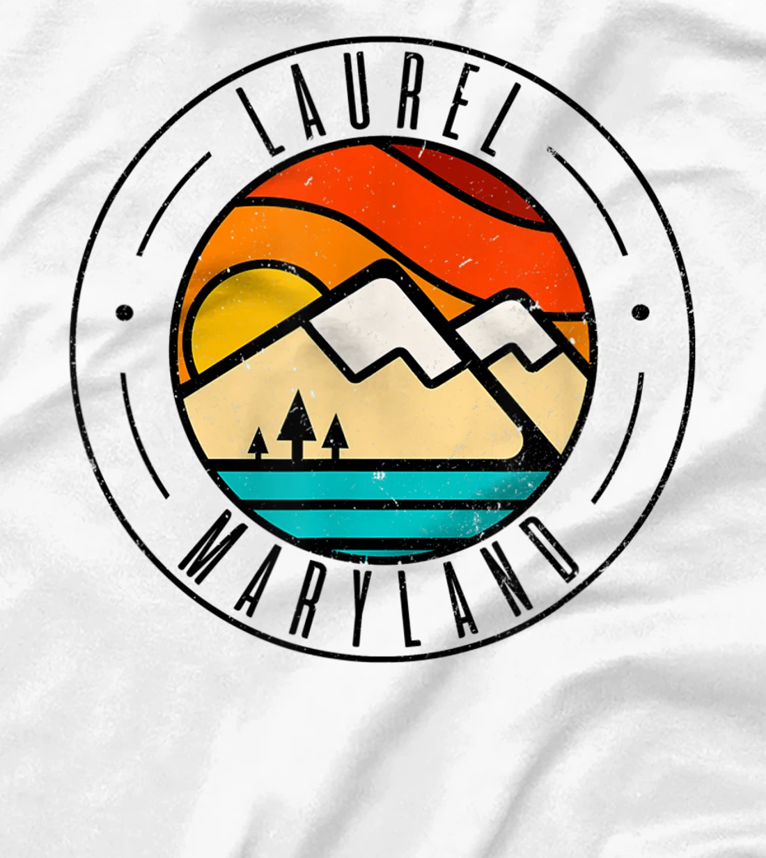 Minimalist Outdoors Laurel Maryland MD T-Shirt, Women T-Shirt