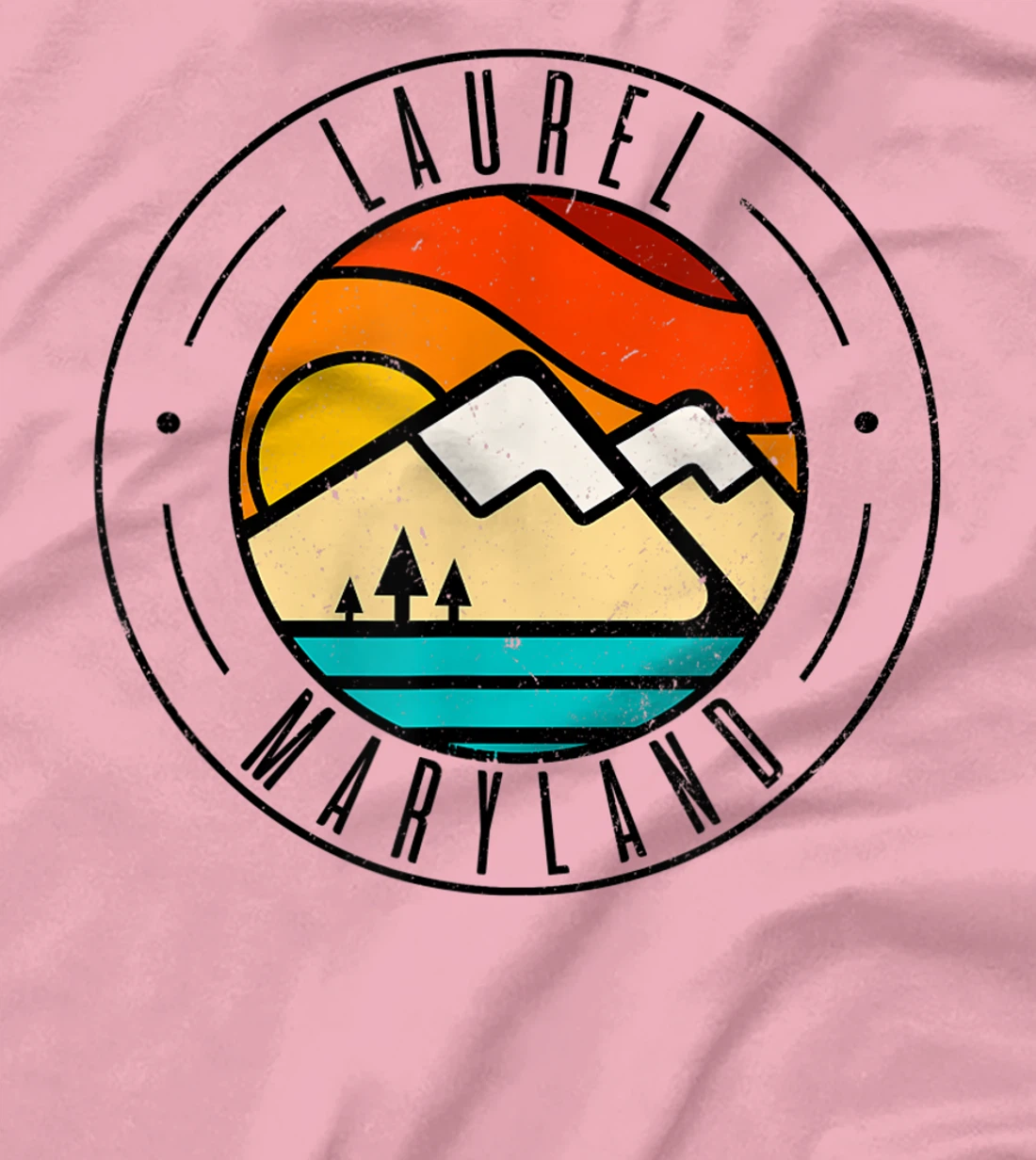 Minimalist Outdoors Laurel Maryland MD T-Shirt, Women T-Shirt