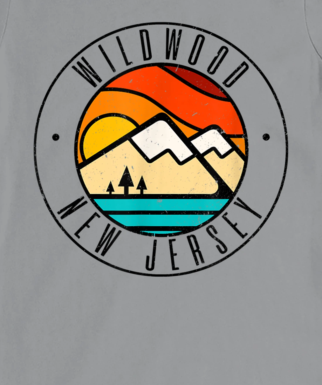 Minimalist Outdoors Wildwood New Jersey NJ T-Shirt, Women T-Shirt