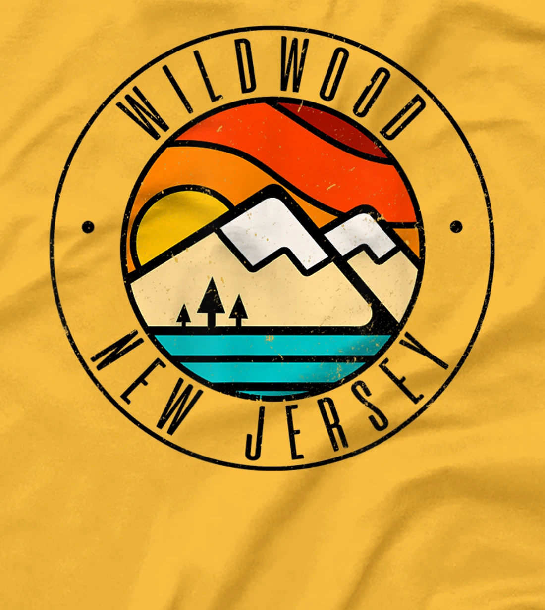 Minimalist Outdoors Wildwood New Jersey NJ T-Shirt, Women T-Shirt