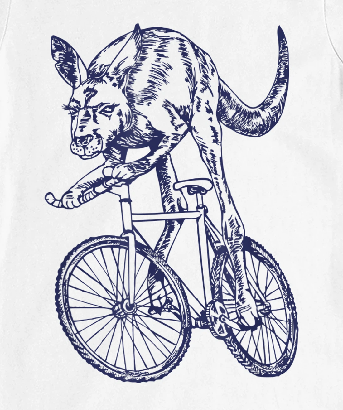 Womens SEEMBO Kangaroo Cycling Bicycle Cyclist Bicycling Bike Biker T-Shirt, Kid T-Shirt and Women T-Shirt