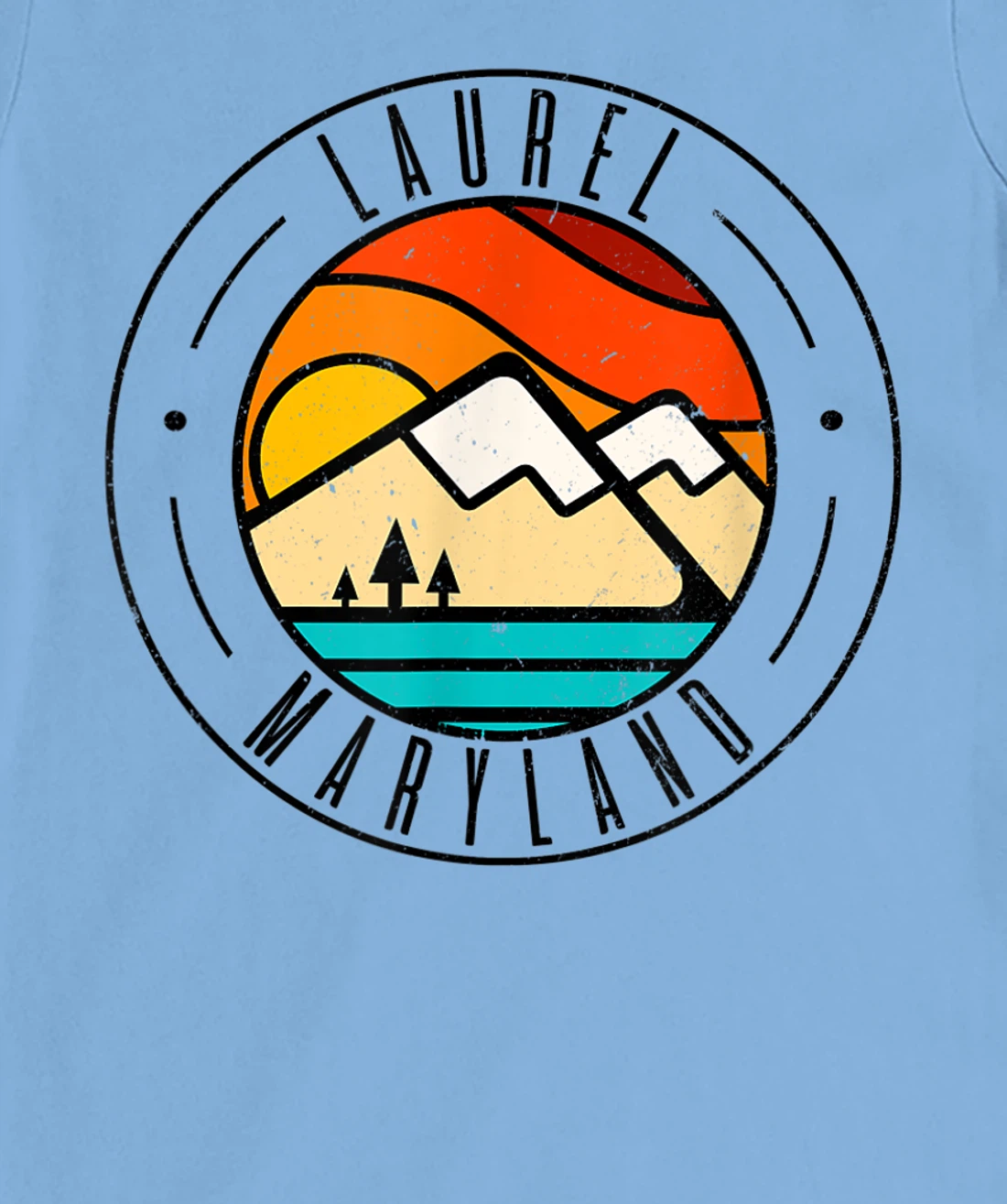 Minimalist Outdoors Laurel Maryland MD T-Shirt, Women T-Shirt