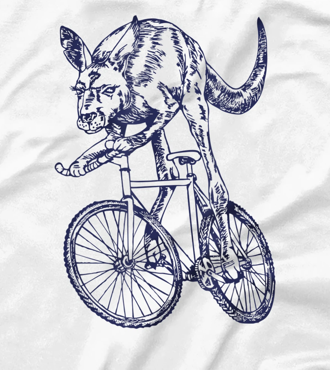 Womens SEEMBO Kangaroo Cycling Bicycle Cyclist Bicycling Bike Biker T-Shirt, Kid T-Shirt and Women T-Shirt