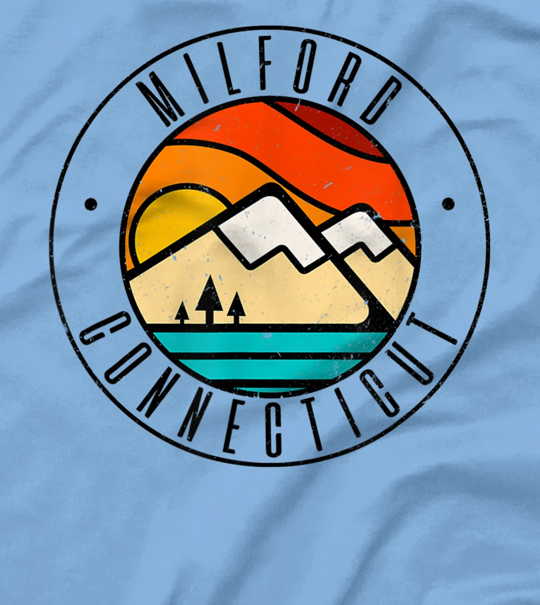 Minimalist Outdoors Milford Connecticut CT T-Shirt, Women T-Shirt