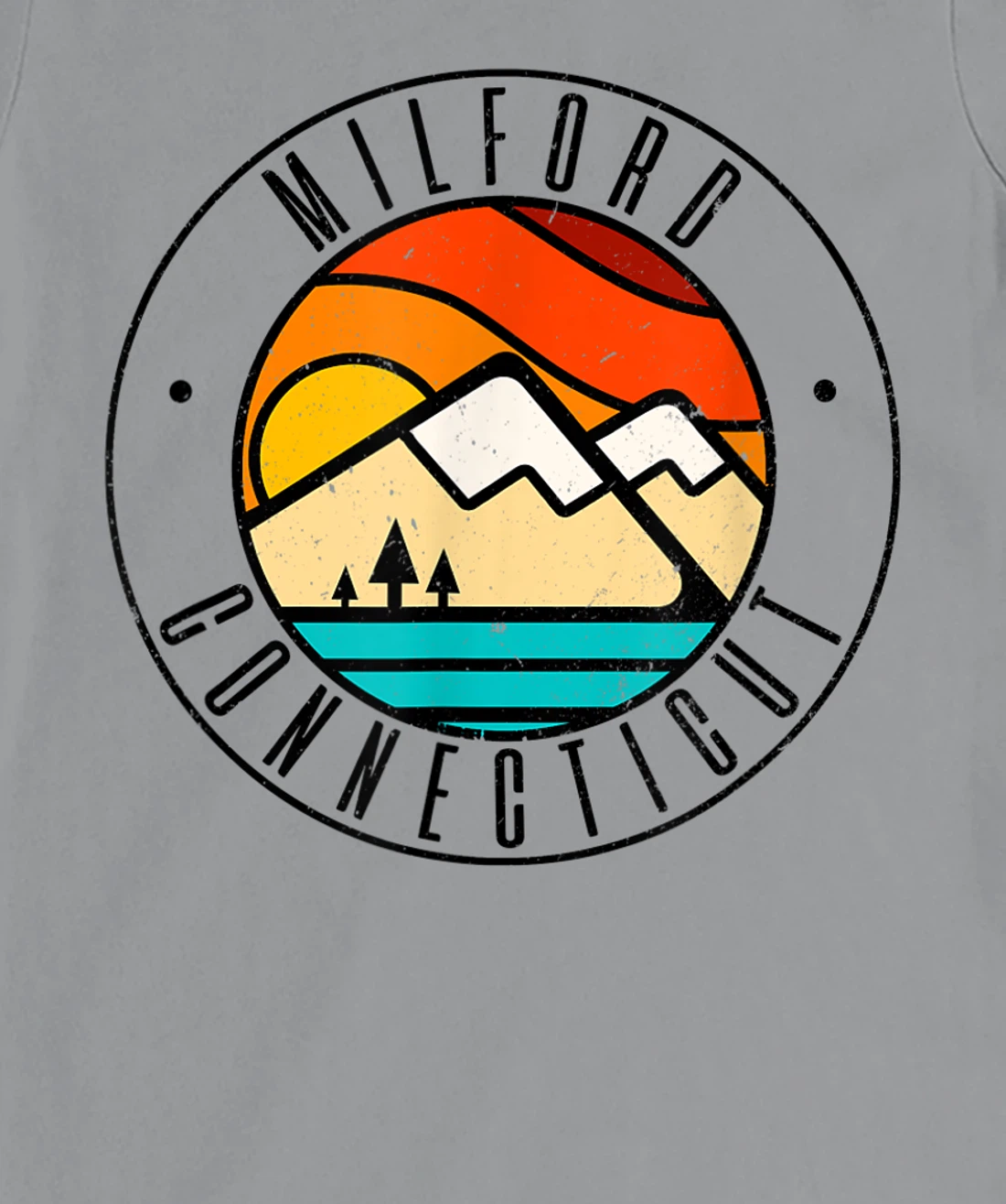 Minimalist Outdoors Milford Connecticut CT T-Shirt, Women T-Shirt