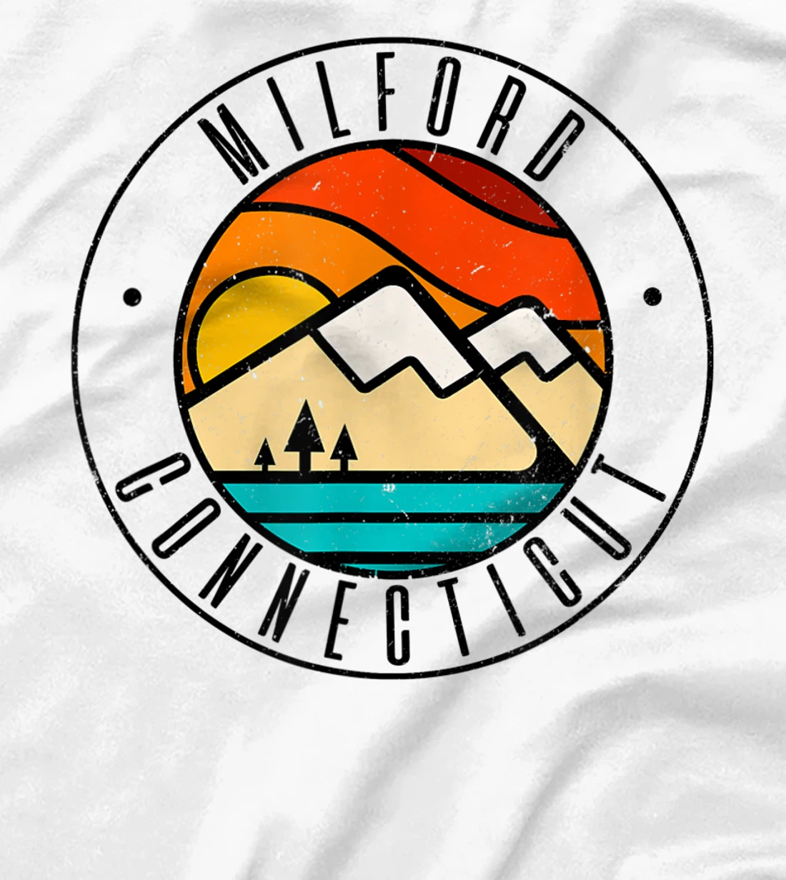 Minimalist Outdoors Milford Connecticut CT T-Shirt, Women T-Shirt