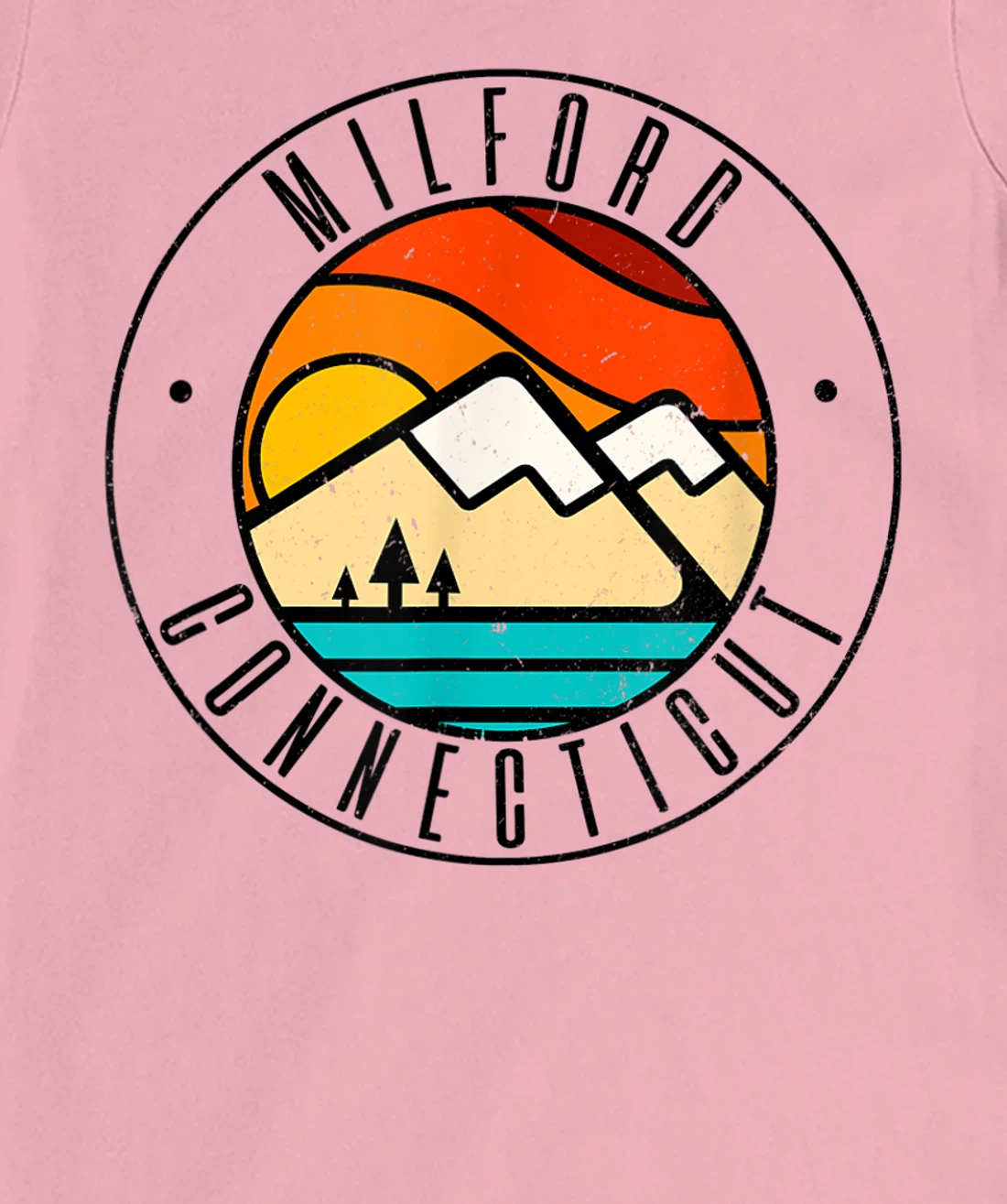 Minimalist Outdoors Milford Connecticut CT T-Shirt, Women T-Shirt