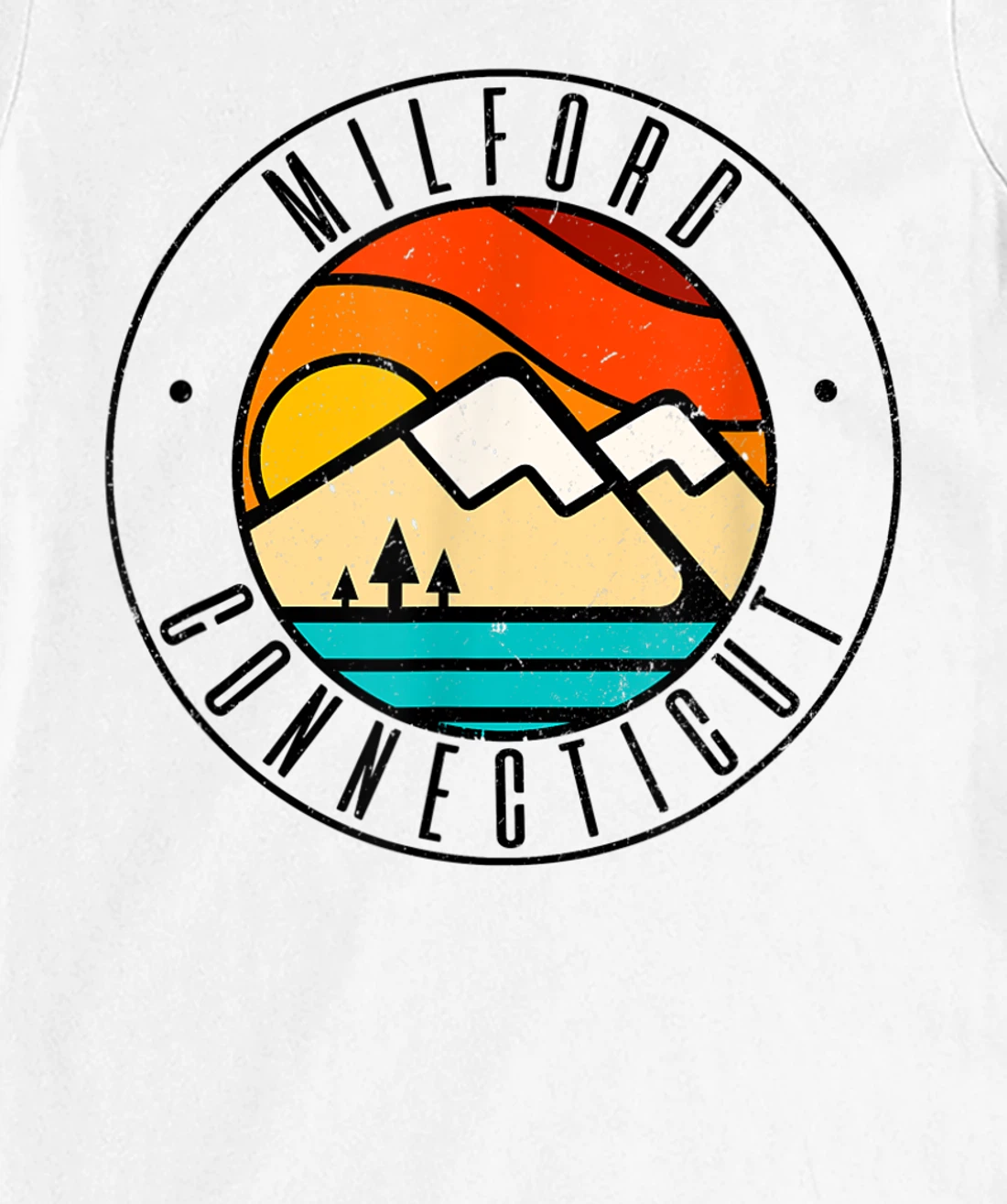 Minimalist Outdoors Milford Connecticut CT T-Shirt, Women T-Shirt