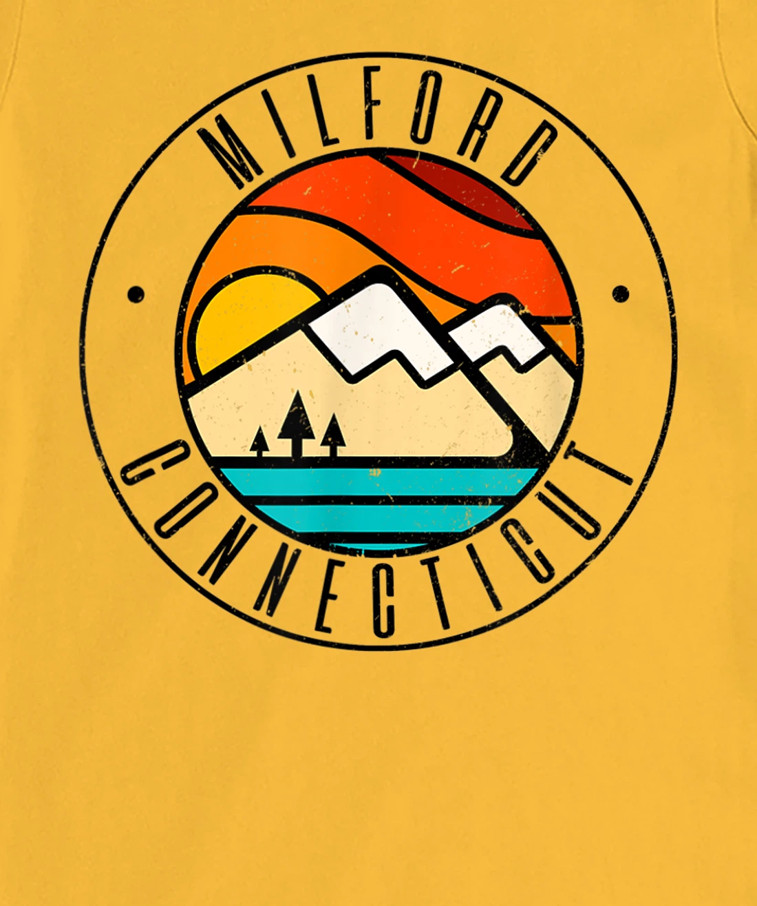 Minimalist Outdoors Milford Connecticut CT T-Shirt, Women T-Shirt