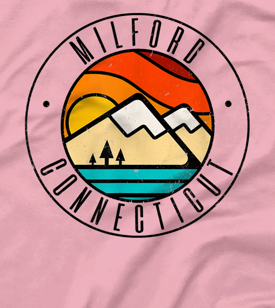 Minimalist Outdoors Milford Connecticut CT T-Shirt, Women T-Shirt