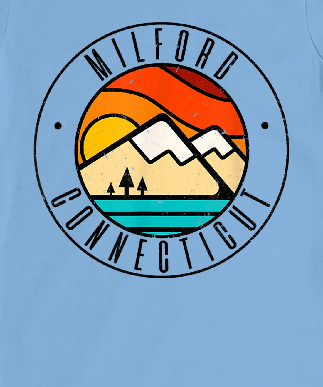 Minimalist Outdoors Milford Connecticut CT T-Shirt, Women T-Shirt