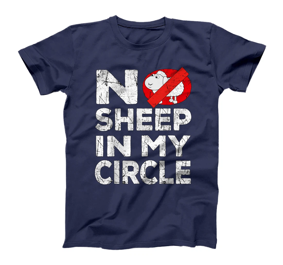 No Sheep In My Circle Funny Sarcastic T-Shirt, Women T-Shirt