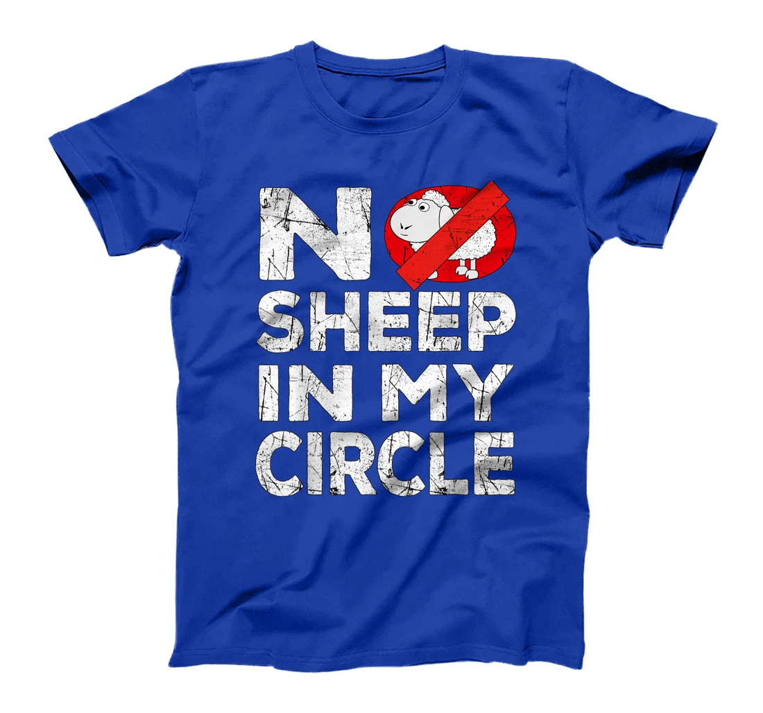 No Sheep In My Circle Funny Sarcastic T-Shirt, Women T-Shirt