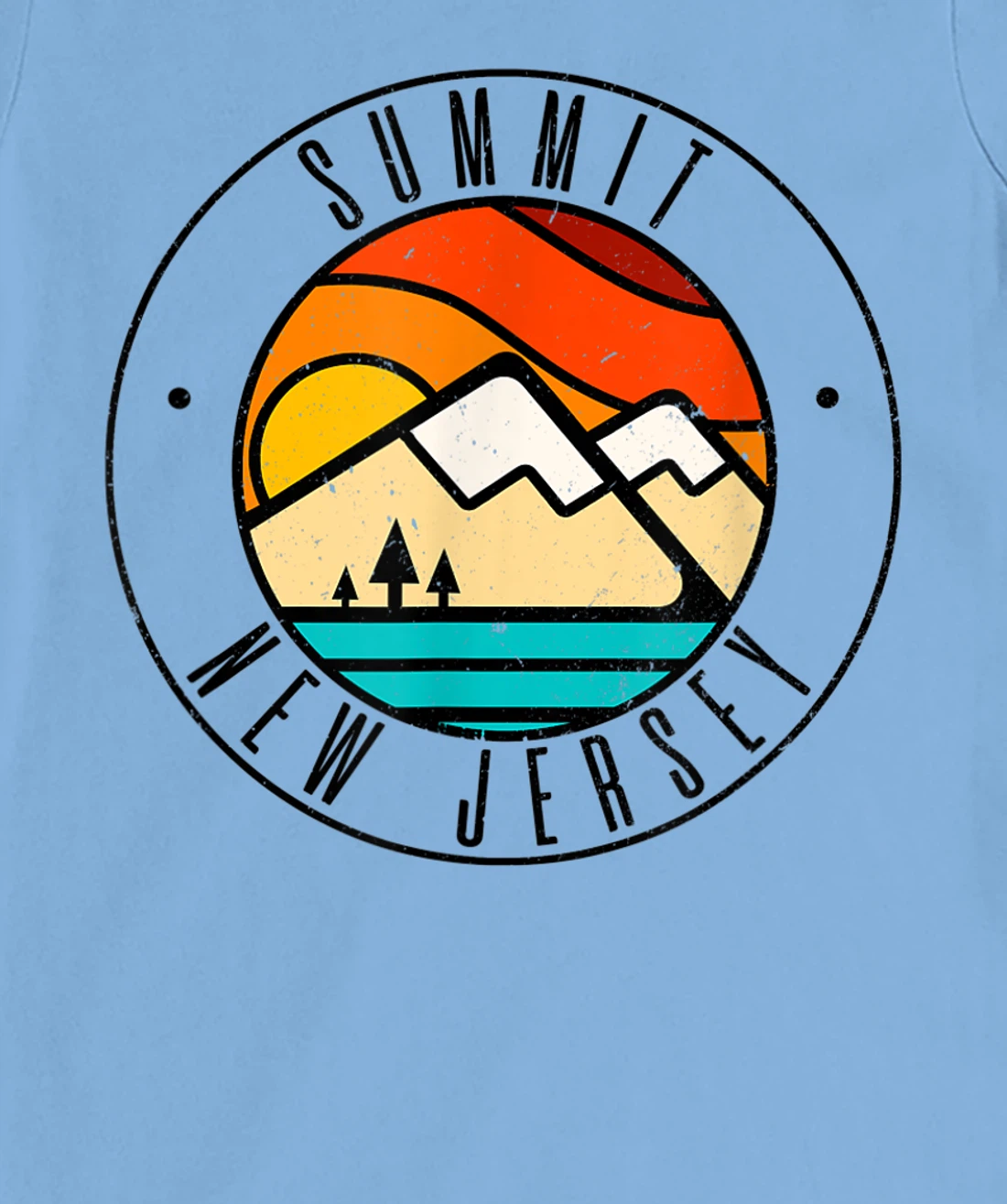 Minimalist Outdoors Summit New Jersey NJ T-Shirt, Women T-Shirt