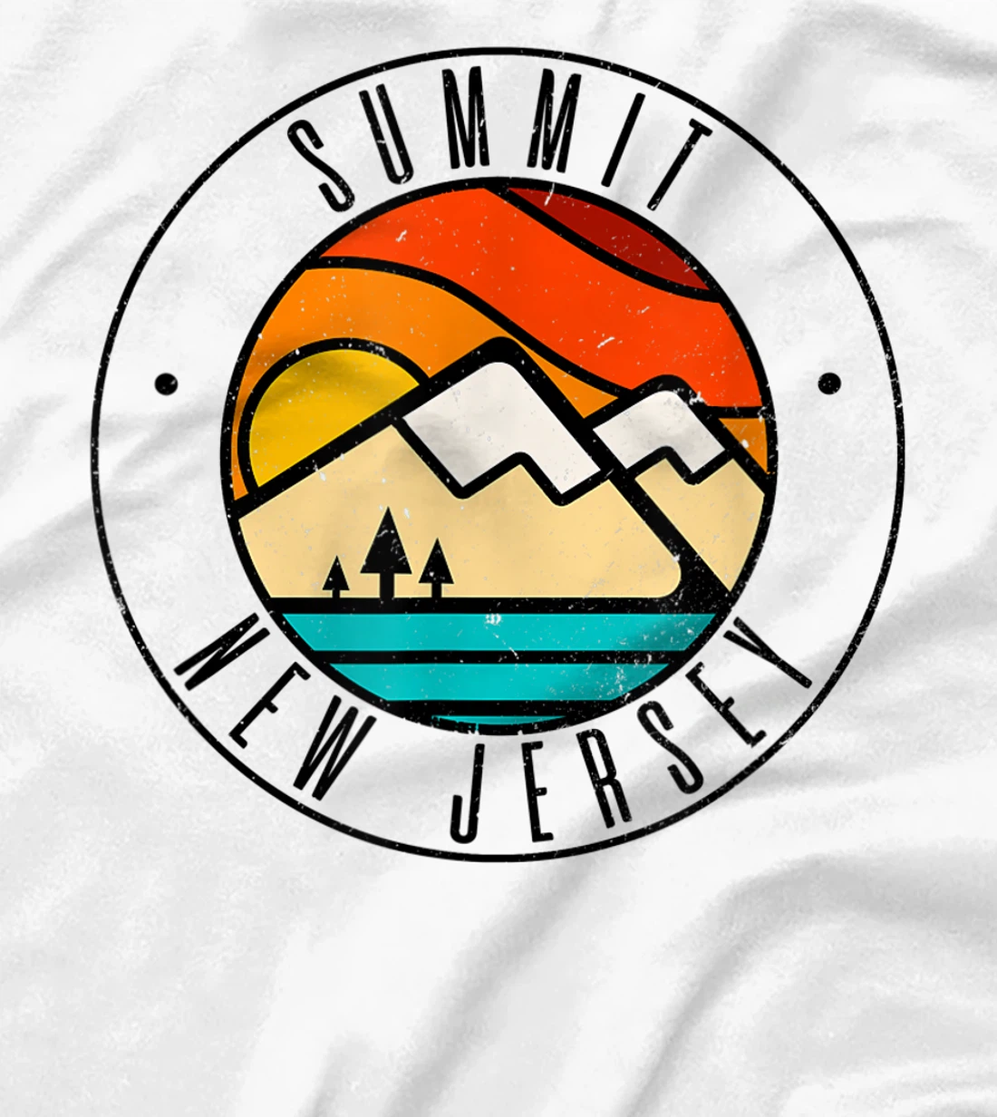 Minimalist Outdoors Summit New Jersey NJ T-Shirt, Women T-Shirt