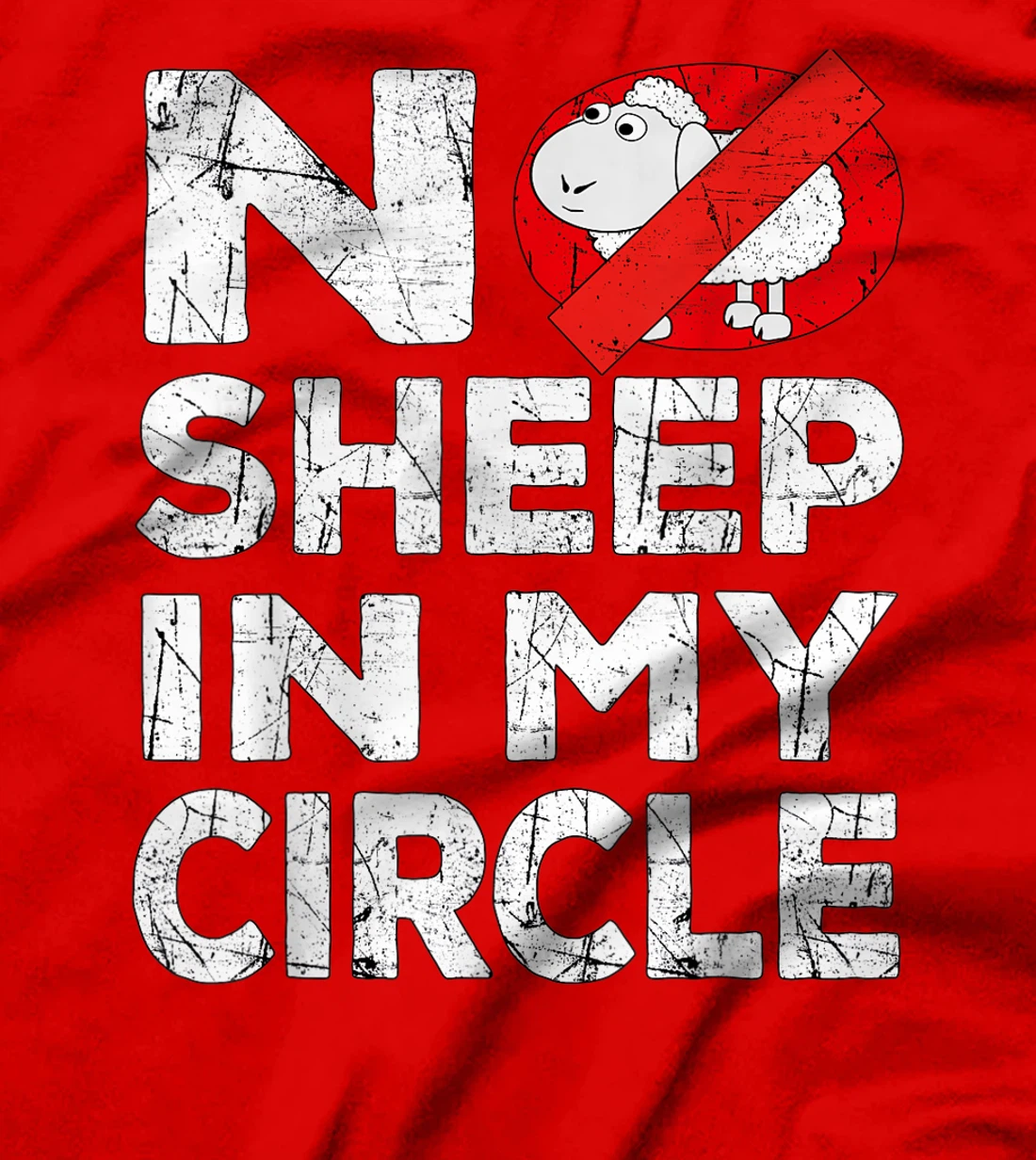 No Sheep In My Circle Funny Sarcastic T-Shirt, Women T-Shirt