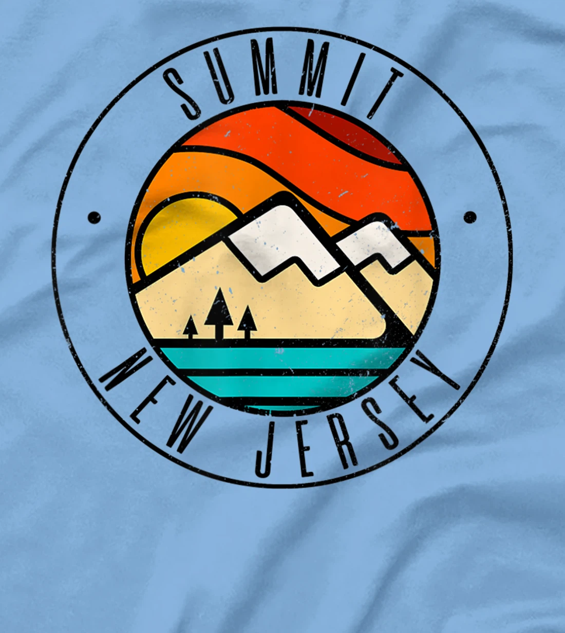 Minimalist Outdoors Summit New Jersey NJ T-Shirt, Women T-Shirt