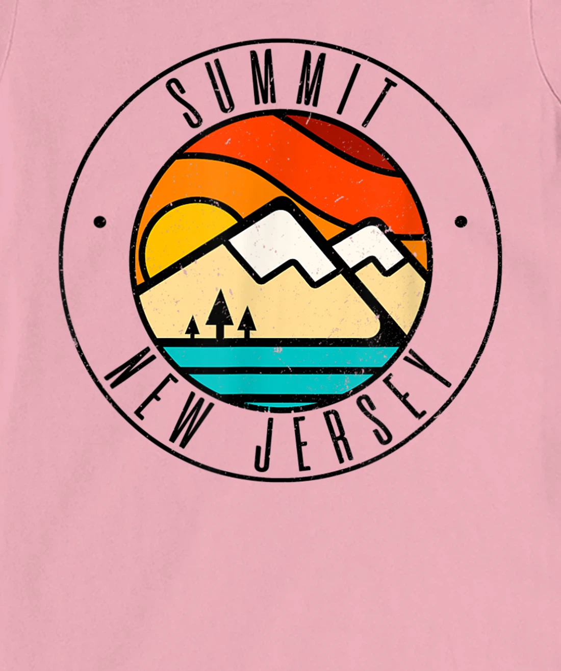 Minimalist Outdoors Summit New Jersey NJ T-Shirt, Women T-Shirt