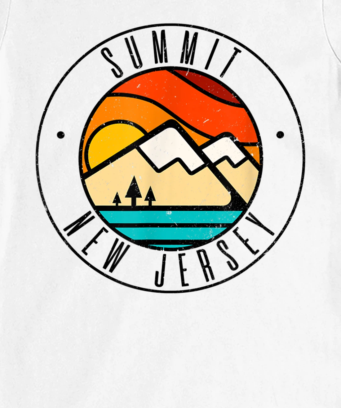 Minimalist Outdoors Summit New Jersey NJ T-Shirt, Women T-Shirt