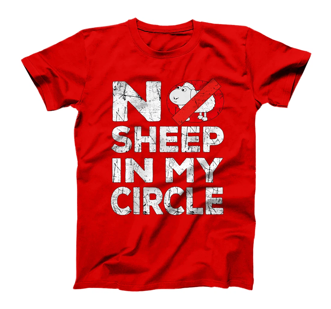 No Sheep In My Circle Funny Sarcastic T-Shirt, Women T-Shirt