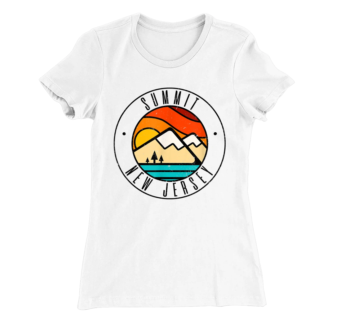 Minimalist Outdoors Summit New Jersey NJ T-Shirt, Women T-Shirt