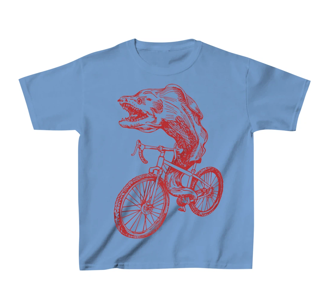 Womens SEEMBO Moray Eel Cycling Bicycle Fish Cyclist Biking Bike T-Shirt, Kid T-Shirt and Women T-Shirt