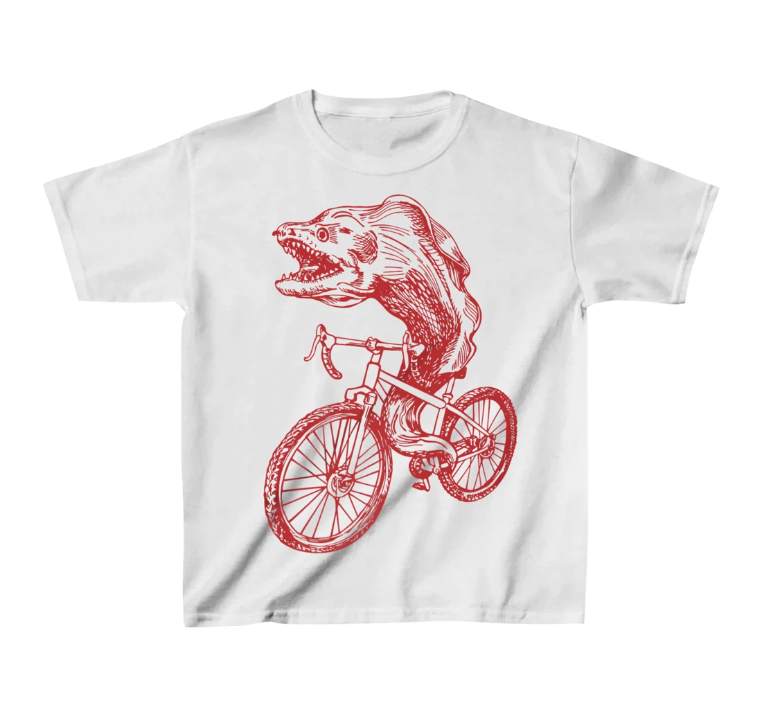 Womens SEEMBO Moray Eel Cycling Bicycle Fish Cyclist Biking Bike T-Shirt, Kid T-Shirt and Women T-Shirt