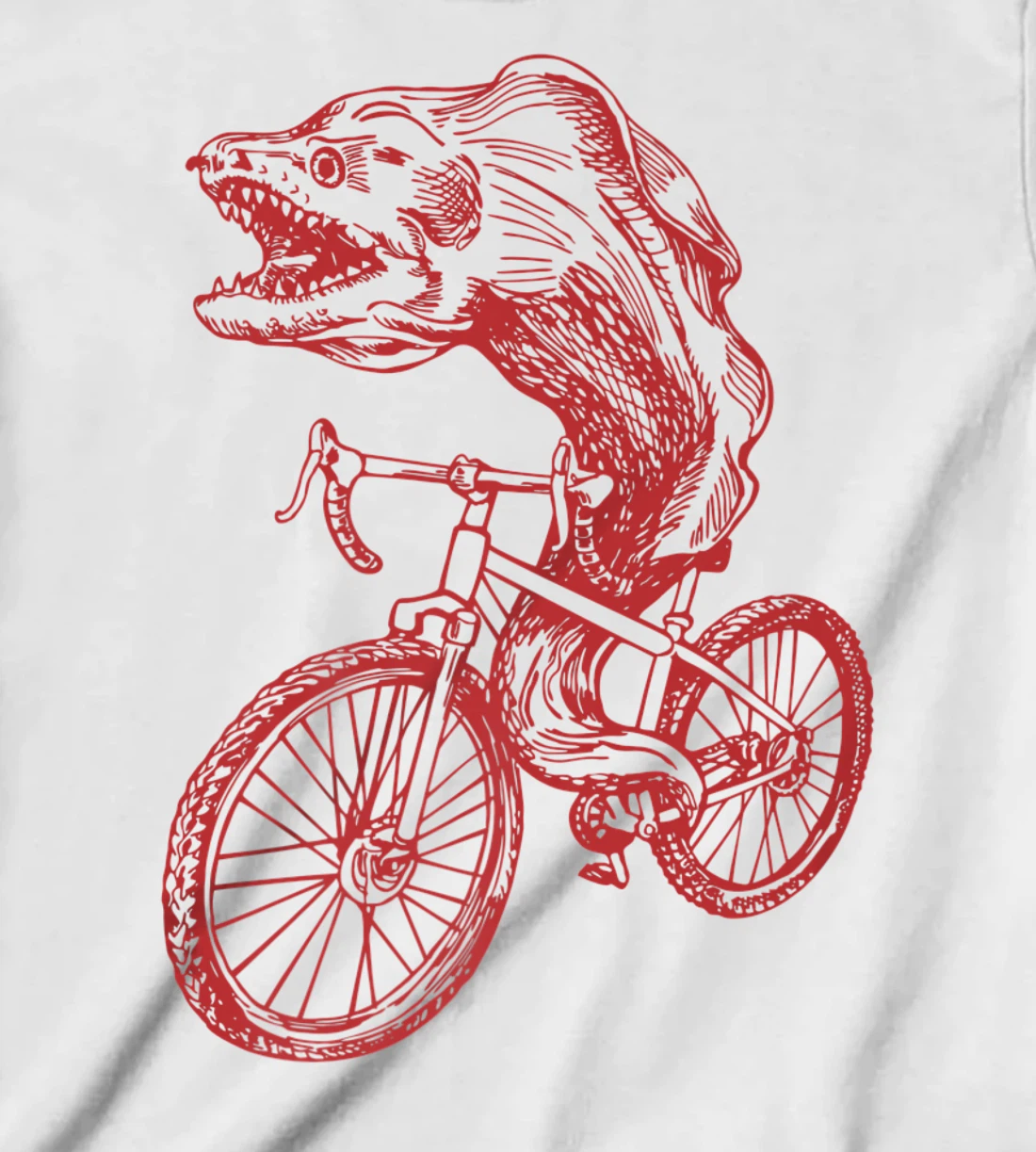 Womens SEEMBO Moray Eel Cycling Bicycle Fish Cyclist Biking Bike T-Shirt, Kid T-Shirt and Women T-Shirt