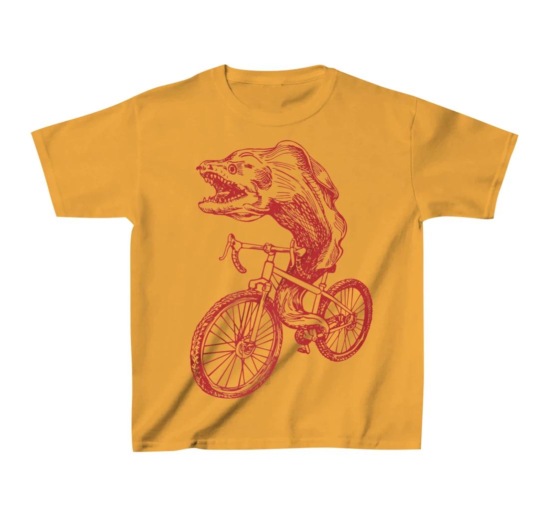 Womens SEEMBO Moray Eel Cycling Bicycle Fish Cyclist Biking Bike T-Shirt, Kid T-Shirt and Women T-Shirt