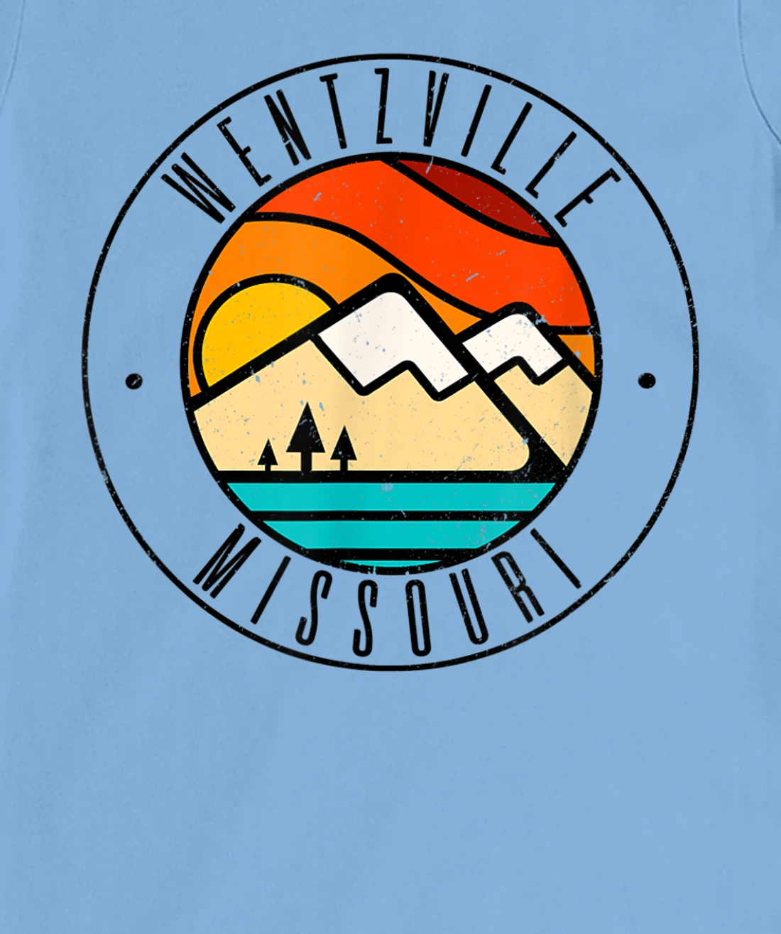 Minimalist Outdoors Wentzville Missouri MO T-Shirt, Women T-Shirt