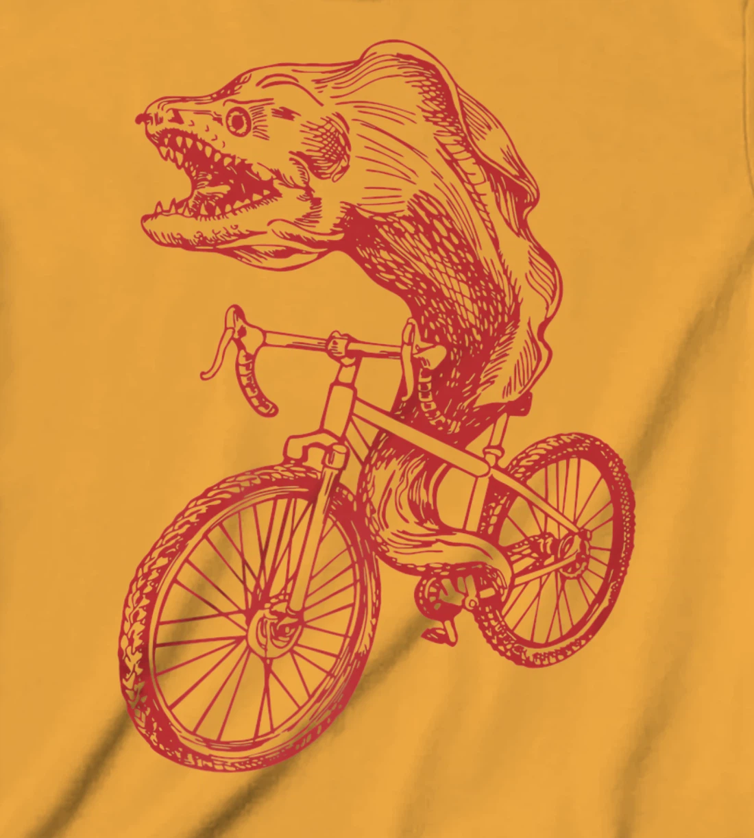 Womens SEEMBO Moray Eel Cycling Bicycle Fish Cyclist Biking Bike T-Shirt, Kid T-Shirt and Women T-Shirt