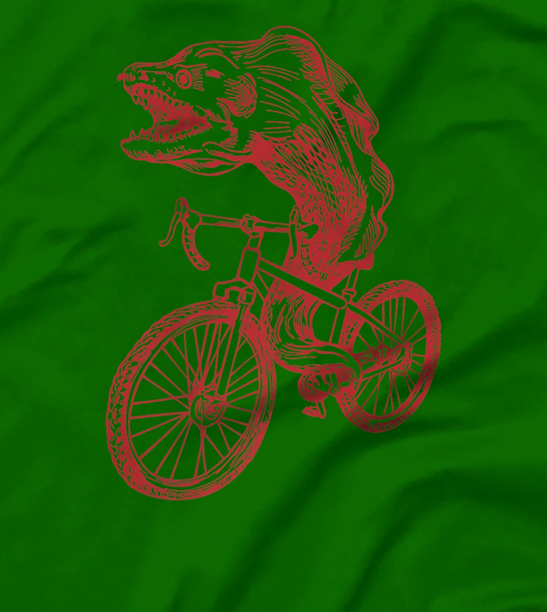 Womens SEEMBO Moray Eel Cycling Bicycle Fish Cyclist Biking Bike T-Shirt, Kid T-Shirt and Women T-Shirt